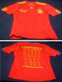 CAMISETA ROJA CAMPEONES ESPAÑA COPA DEL MUNDO 2010